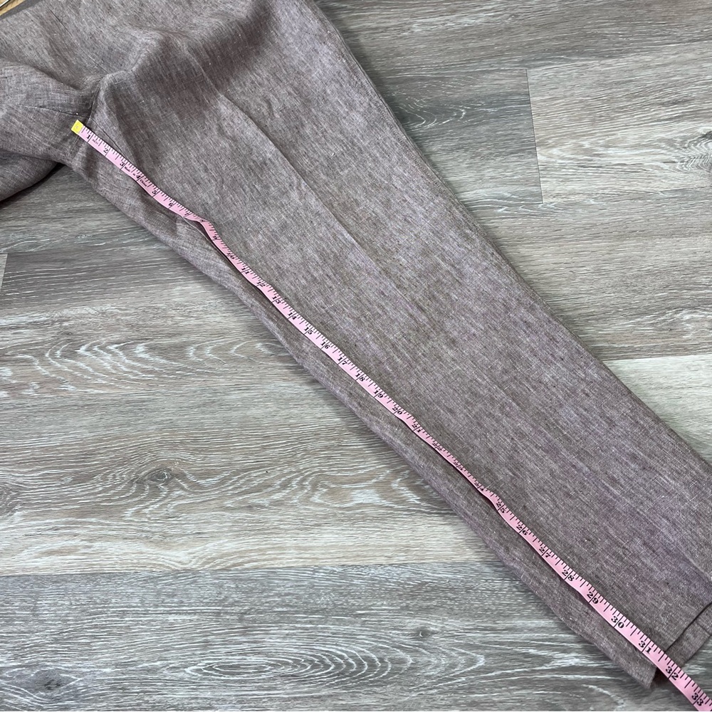 NEW J. Jill love linen beige pants w/ stretchy waist large TALL - Picture 8 of 8